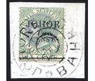 SG17a. 1891 2c on 24c Green. "CENST" for "CENTS". Exceptional fi
