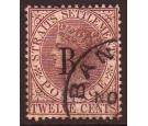 SG22. 1883 12c Brown-Purple. Super Used...