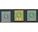 SG37-39. 1911 2/6 to 10/-, Choice superb fresh mint...