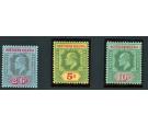 SG37-39. 1911 2/6 to 10/-. Brilliant fresh mint...