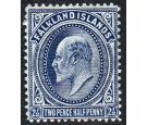 SG46b. 1912 2 1/2d Deep blue. Very fine mint with excellent...