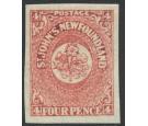 SG18. 1861 4d Rose-lake. Superb fresh mint...