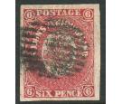 SG20. 1861 6d Rose-lake. Very fine used, strong colour...