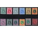 SG45-56. 1912 Set of 12. Superb fresh mint...