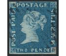 SG8a. 1849 2d Blue. Early Impression. 'PENOE' Error. Superb...