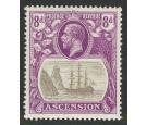 SG17a. 1924 8d Grey-black and bright violet. 'Broken Mainmast'. 