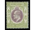 SG86. 1904 $1 Purple and sage-green.  Superb fresh mint...