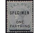 SG30as. 1901 1/4d on 1/- Dull grey. Brilliant fresh 'SPECIMEN'..