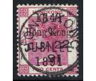 SG51a. 1891 2c Carmine. Short "J" in "JUBILEE". Superb fine used