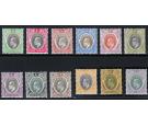 SG21-32. 1904 Set of 12. Choice superb fresh mint...