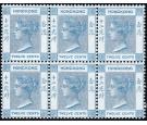 SG60. 1901 12c Blue. Brilliant fresh mint block of 6, mostly U/M