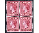 SG24. 1884 1d Carmine-red. Brilliant fresh mint block of four...