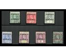 SG1-7. 1911 Set of 7. Brilliant fine used...