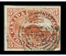 SG18. 1857 3d Red. Very fine used...