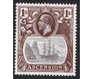 SG18c. 1924 1/- Grey-black and brown. "Cleft Rock". Brilliant fr