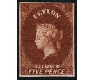 SG5. 1857 5d Chestnut. Fantastic mint...
