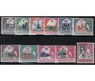 SG58-68. 1961 Set of 11. Post Office fresh U/M mint...