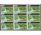 SG5. 1967 4c Nelson's Spring. Brilliant U/M block of 9...