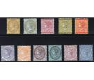 SG46-56. 1905 Set of 11. Choice superb fresh mint...