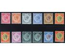 SG58-67. 1912 Set of 10. Superb fresh mint...