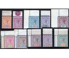 SG216-225. 1892 Set of 10. Brilliant U/M mint marginal...