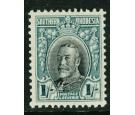 SG23a. 1935 1/-  Black and greenish-blue. Perforation 11 1/2. Su