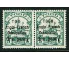 SG H28a. 1914. 1d on 5pf Green. "TOG" for "TOGO". In a superb pa