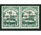 SG H28a. 1914. 1d on 5pf Green. "TOG" for "TOGO". In a superb pa