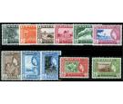 SG44-54. 1957 Set of 11. All superb U/M mint...