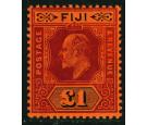 SG124. 1912 £1 Purple and black/red. Superb fresh mint with...
