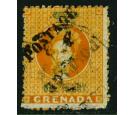 SG29a. 1883 1d Orange. 'Unsevered Pair'. Superb fine used...