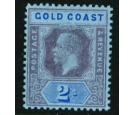 SG80b. 1921 2/- Purple and blue/blue. 'Die II'. Superb fresh...