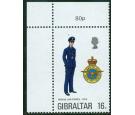 SG334w. 1974 16p R.A.F. Officer. 'Watermark Crown to right of CA