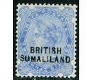 SG18b. 1903 2 1/2d Ultramarine. 'SUMALILAND' for 'SOMALILAND'...