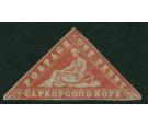 SG13. 1861 1d Vermilion. An exceptional mint...