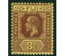 SG130a. 1914 3d Purple/yellow. 'Watermark Sideways'. Brilliant f