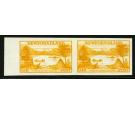 SG231a. 1933 Air 10c orange-yellow. 'IMPERFORATE HORIZONTAL PAIR
