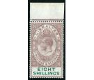 SG101. 1924 8/- Dull purple and green. Brilliant fresh...