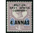 SG3. 1890 4a on 5d Dull purple and blue. Superb fresh mint...