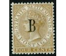 SG17. 1883 4c Pale brown. Superb mint with...