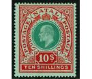 SG170. 1908 10/- Green and red/green. Superb fresh mint...