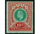 SG170. 1908 10/- Green and red/green. Superb fresh mint...