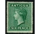 SG1. 1862 6d Blue green. Superb fresh well centred...