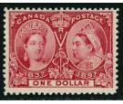 SG136. 1897 $1 Lake. Brilliant fresh mint...