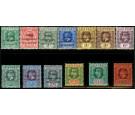 SGH34a-H46a. 1915 Set of 13. Small "F" in "FRENCH"...