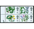 SG717pf. 1967 Flowers. 'Slate Purple Omitted'. U/M block...