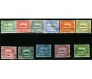 SG8-17. 1908 Set of 11. A full superb used set...