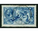 SG411var. 1915 10/- Deep (intense) bright blue. Superb well cen