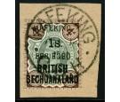 SG11. 1900 1s on 4d Green and purple-brown. Superb fine used on.