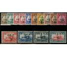 SG B1-B13. 1915 Set of 13. Plus SG B3e. Exceptional...